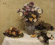 Henri Fantin-Latour Chrysanthemums in a Vase Germany oil painting artist